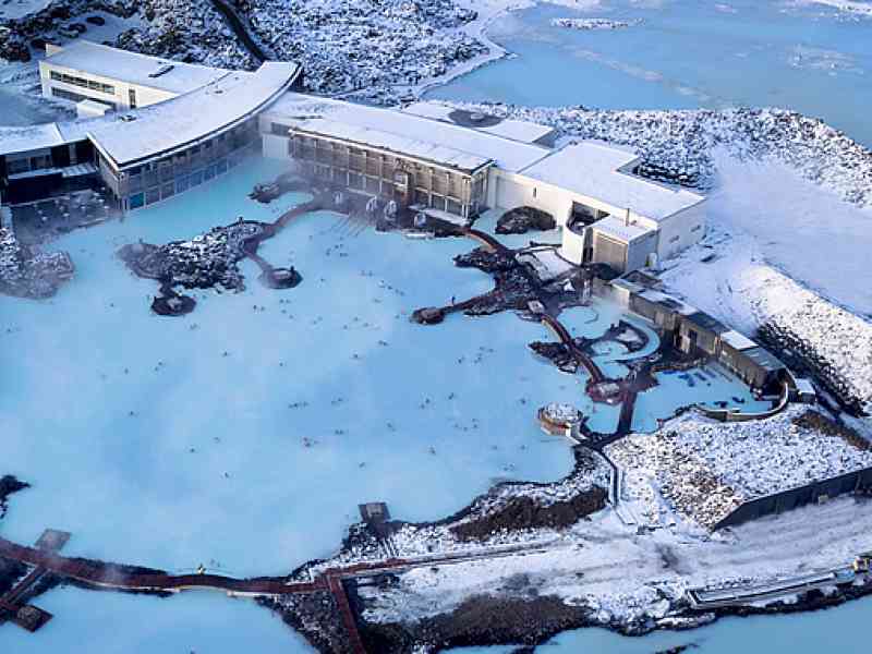 Blue Lagoon drone view