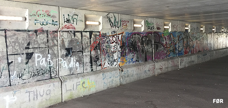 Gangtunnel Silkeborgvej graffiti