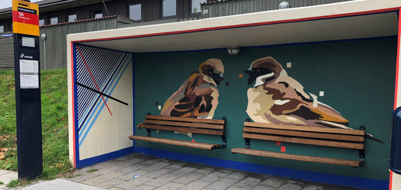 Laeskure Fugle Hvidovre beskyttet imod graffiti
