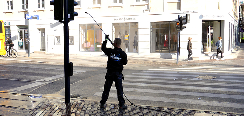 Trafiklys Lyngby Hovedgade afrenses af All Remove