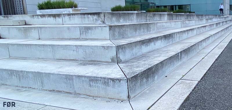 for afrensning af indfarvet beton